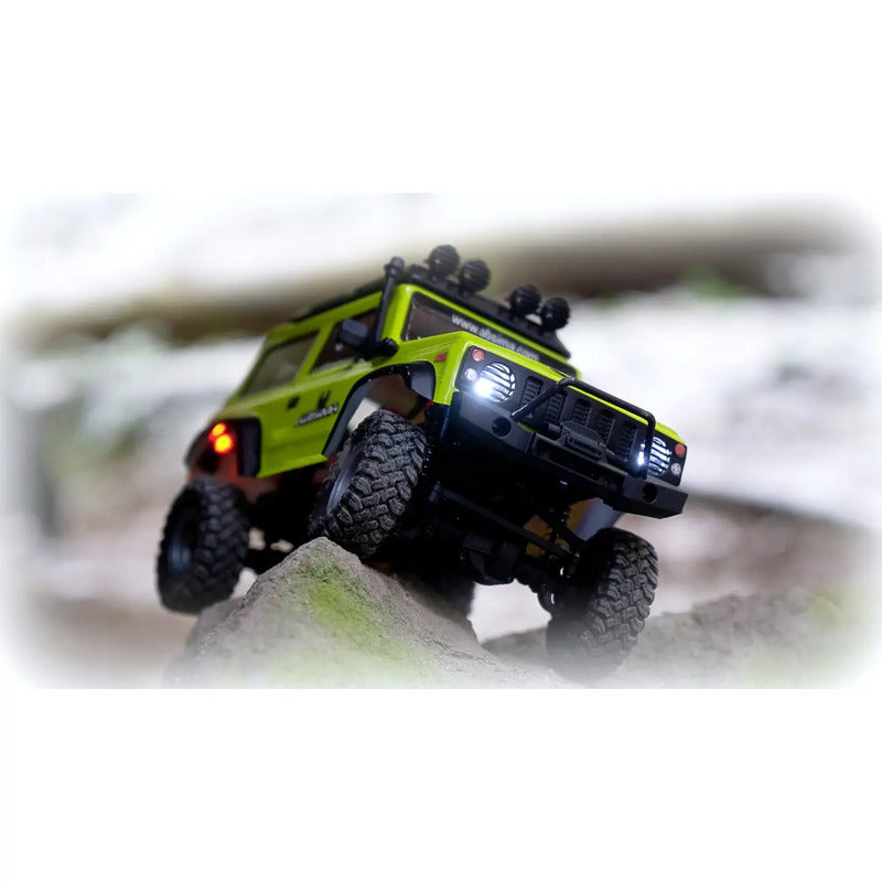 Absima 1:24 Micro Crawler Jimny Yellow 4WD RTR RC Modellauto 45 Min Fahrzeit - 4250650954161