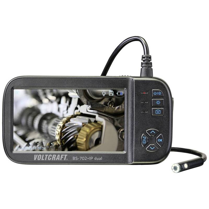 Voltcraft Endoskop BS-702SE+IP dual Kamera 8mm Ø 5m SD-Karten Slot IP67 - 4064161192536