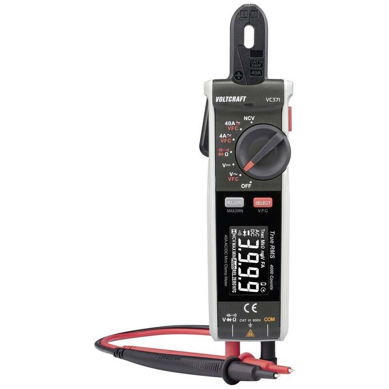VOLTCRAFT VC-371 Stromzange digital CAT III 600V Messgerät Multimeter Stromgerät - 4064161291116