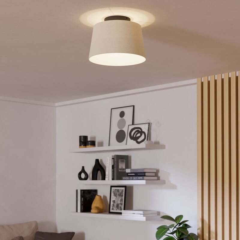 Eglo Deckenleuchte Febres LED Lampe Leuchte dimmbar schwarz weiß Ø35cm 25cm - 9008606312764