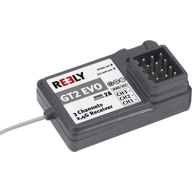 Reely 3-Kanal Empfänger GT2 EVO 2,4 GHz 5 g JR Stecksystem 4-6,5 V - 4016138979831