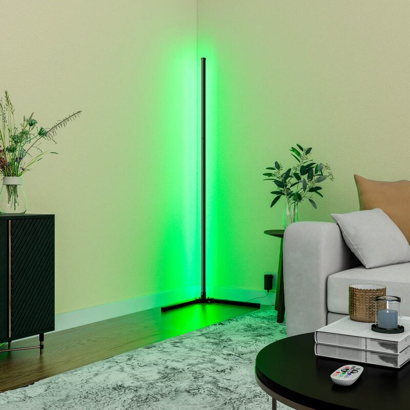 Calex Stehleuchte Standlampe Smart LED mit Fernbedienung RGBW schwarz Kunststoff - 8712879151920