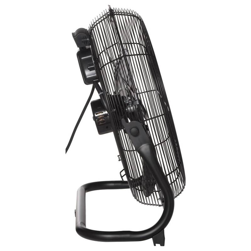 Sygonix Bodenventilator Ventilator schwarz schwenkbar 70W Ø505mm 3 Stufen - 4064161489339