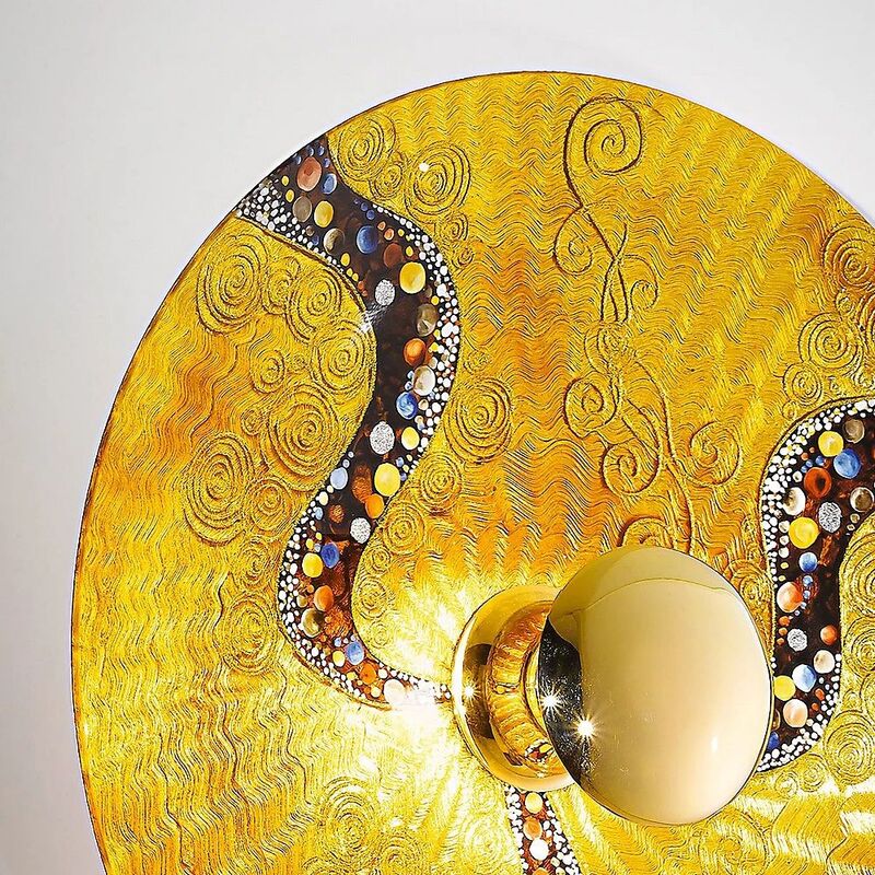 KOLARZ Wandleuchte Wandlampe Luna Kiss Gold 24 Karat Gold Ø 54 cm - 9008447267469