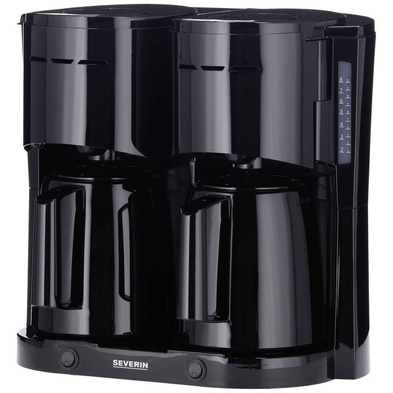 Severin Kaffeemaschine Filterkaffeemaschine 2000W Isolierkanne schwarz 16 Tassen - 4008146041525