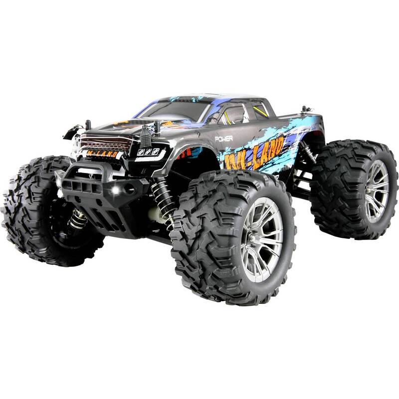 Amewi RC Einsteiger Modellauto M-Land Blau Monstertruck 1:16 4WD 48 km/h RtR - 4260768517301