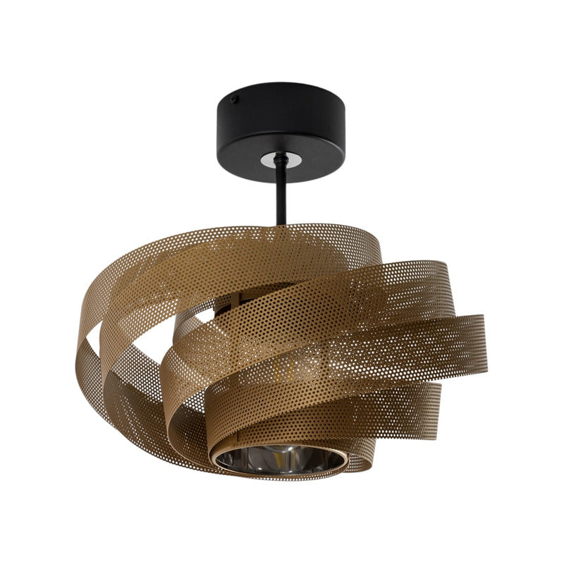 Domiluce Deckenleuchte Lampe Vento Metall schwarz gold E27 LED Ø 40 cm Lampe - 5905563004364