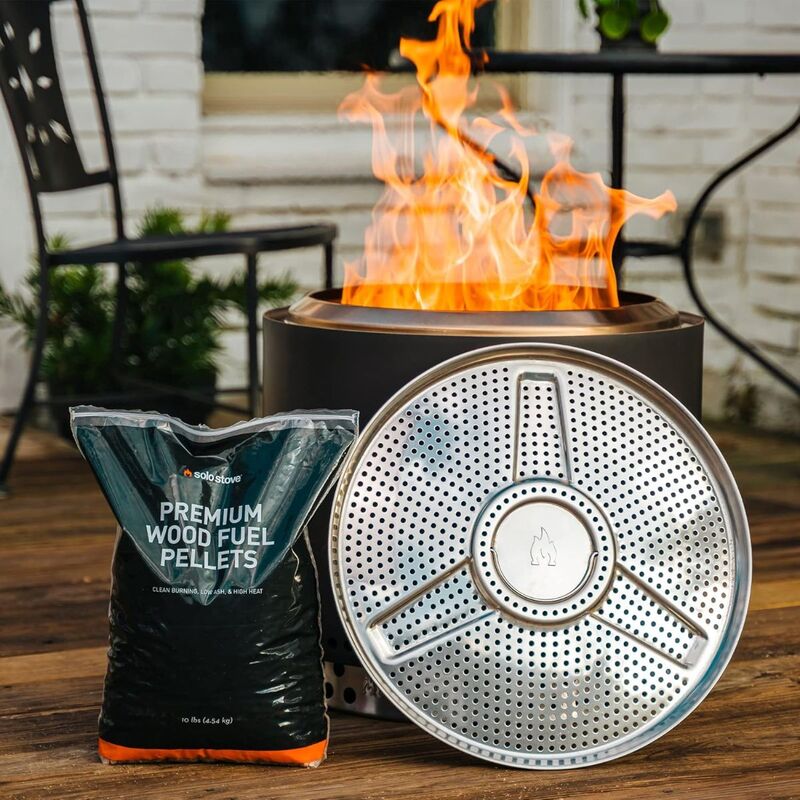 Solo Stove Bonfire Pellet Adapter | Accessory for Outdoor Fire Pit Ranger  Extension for Burning Pellets  Safe Burning  Stainless Steel  Diameter: 17. - 850040701951