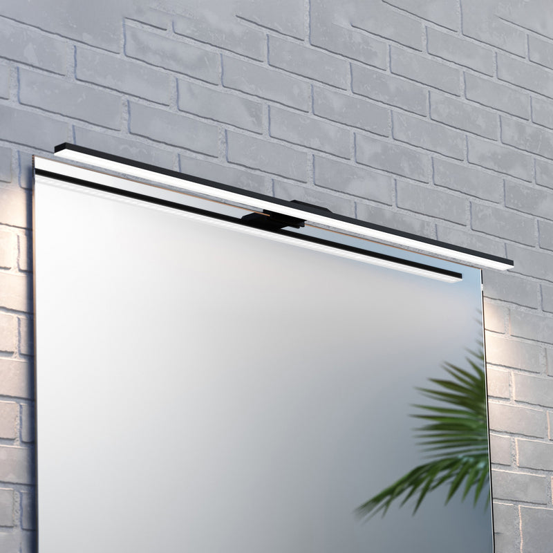 MCJ LED-Spiegelleuchte Triga IP44 schwarz 80 cm 3.000K Spiegelleuchte Lampe Spot - 5903148518367
