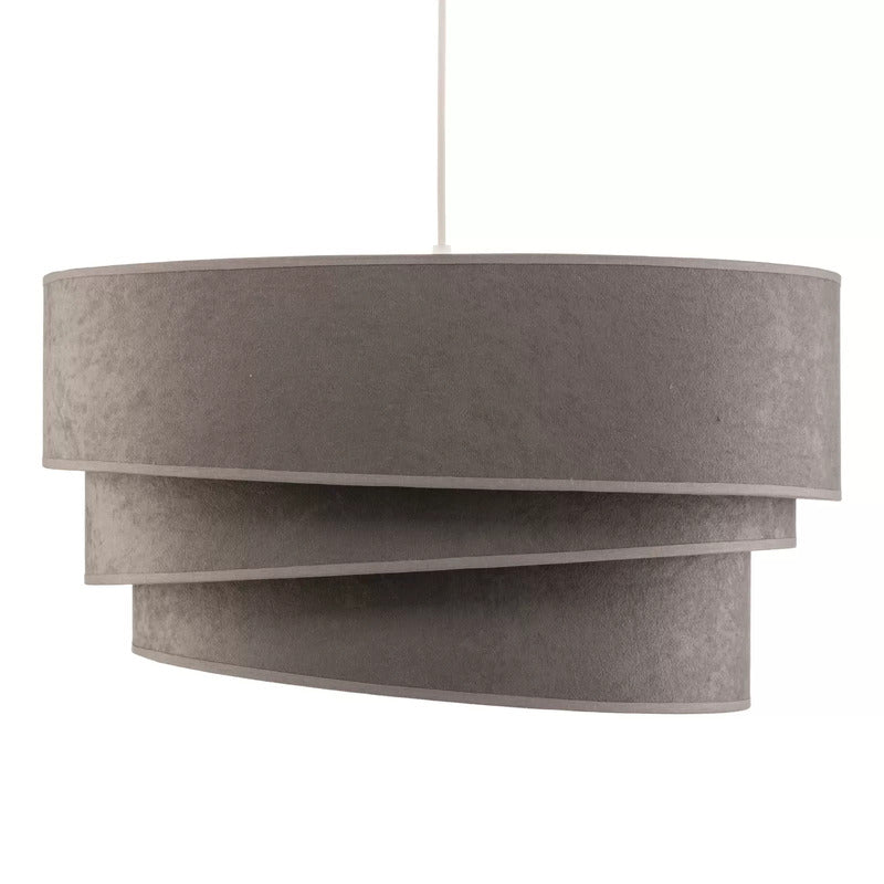 Hängeleuchte Devon grau/weiß Ø45cm E27 Hängelampe Lampe Leuchte Pendelleuchte - 5903689180207