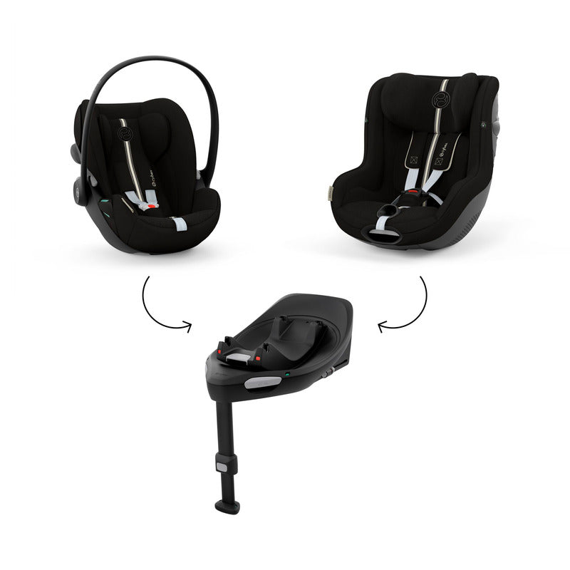 Cybex Babyschale Cloud G i-Size Autositz Gruppe 0+ Moon Black 14fach verstellbar - 4063846478675