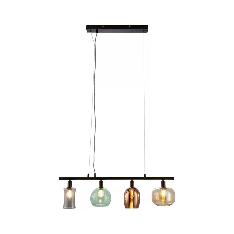 NOWA GmbH Pendellampe Telesto mit Glasschirmen Pendelleuchte Leuchte Lampe E14 - 4048194067566
