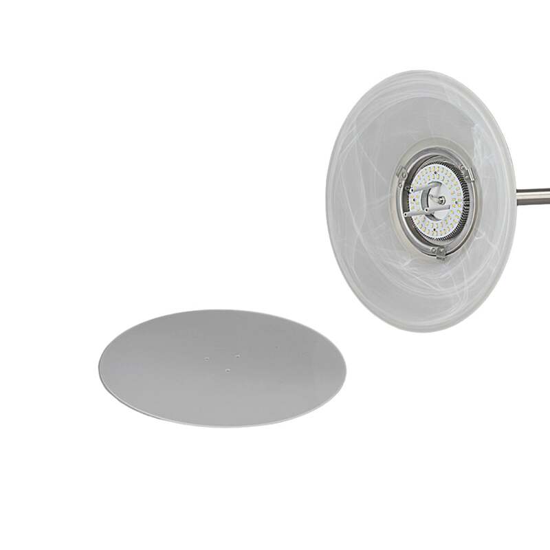 Lindby Stehleuchte Ragna LED dimmbar Hängelampe Lampe Leuchte nickel alabaster - 4251096519648