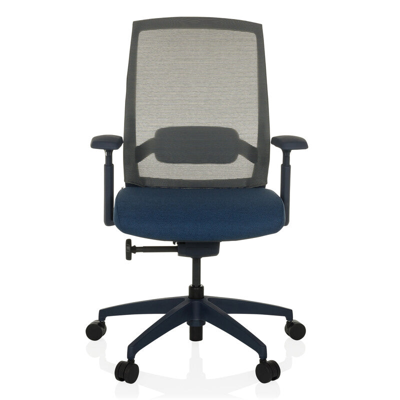 hjh OFFICE Bürostuhl Drehstuhl Schreibtischstuhl COLORE Netzstoff blau Profi496 - 4064323045489