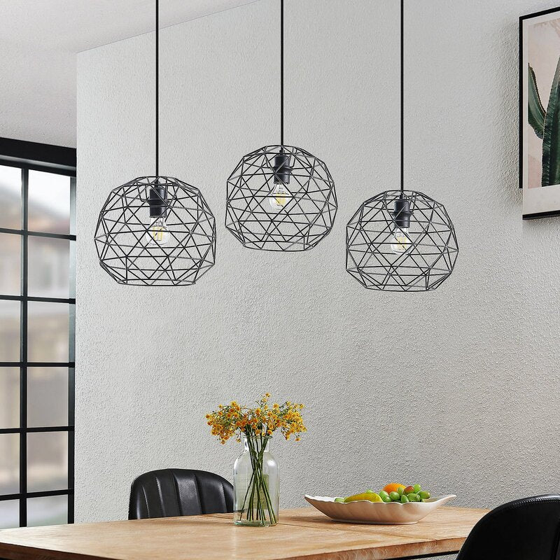Lindby Paridimo Hängelampe Hängeleuchte Pendellampe Lampe Leuchte Stahl 3 flg. - 4251911737950