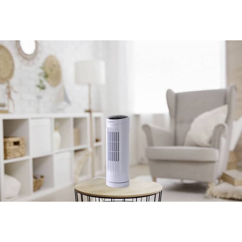 Sygonix Turmventilator 20W Timer Oszillierend Weiß 111mm x 328mm kompakt leise - 4064161489414