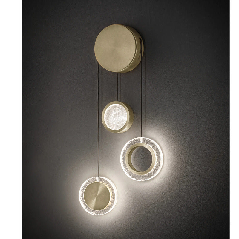 Sil-Lux Wandleuchte Wandlampe LED Yo-Yo Gold Acryl Saccon 3000 K SIEHE TEXT/FOTO - 10022972