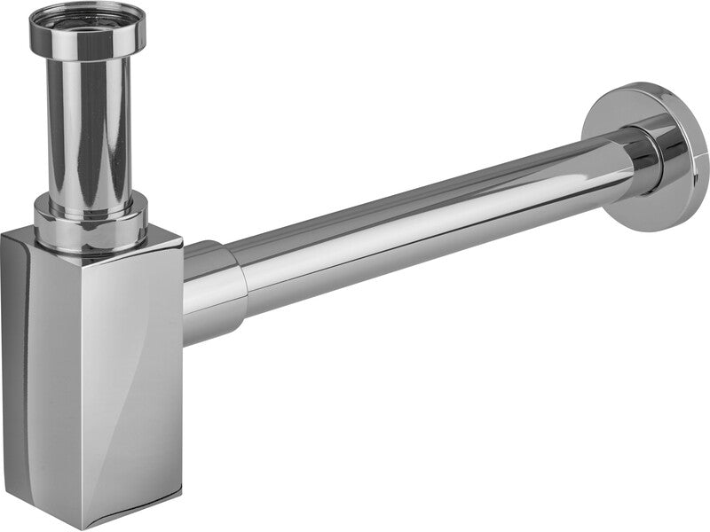 Design-Flaschensiphon 32 mm Rp 1 1/4" Siphon Waschbecken Geruchsverhinderer 45mm - 4007874148643
