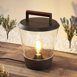 B-Ware Lucande Larkyn Tischleuchte Gartenbeleuchtung spritzwassergeschützt Lampe