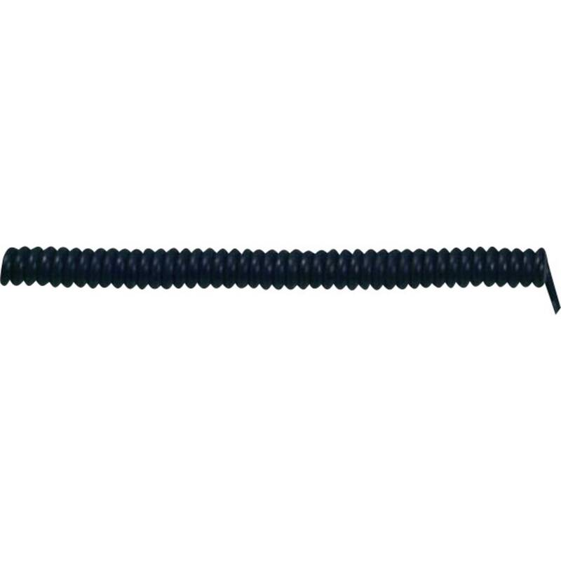 LAPP Spiralkabel Federleitung Kabel schwarz flexibel 3 G 0.75 mm² 1 Stück - 4044773456899