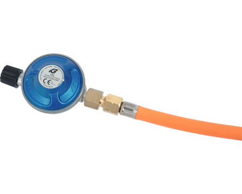 TENNEKER Gaskartuschen Druckregler Grillzubehör Schlauch 50mb Metall blau orange - 4306516117338
