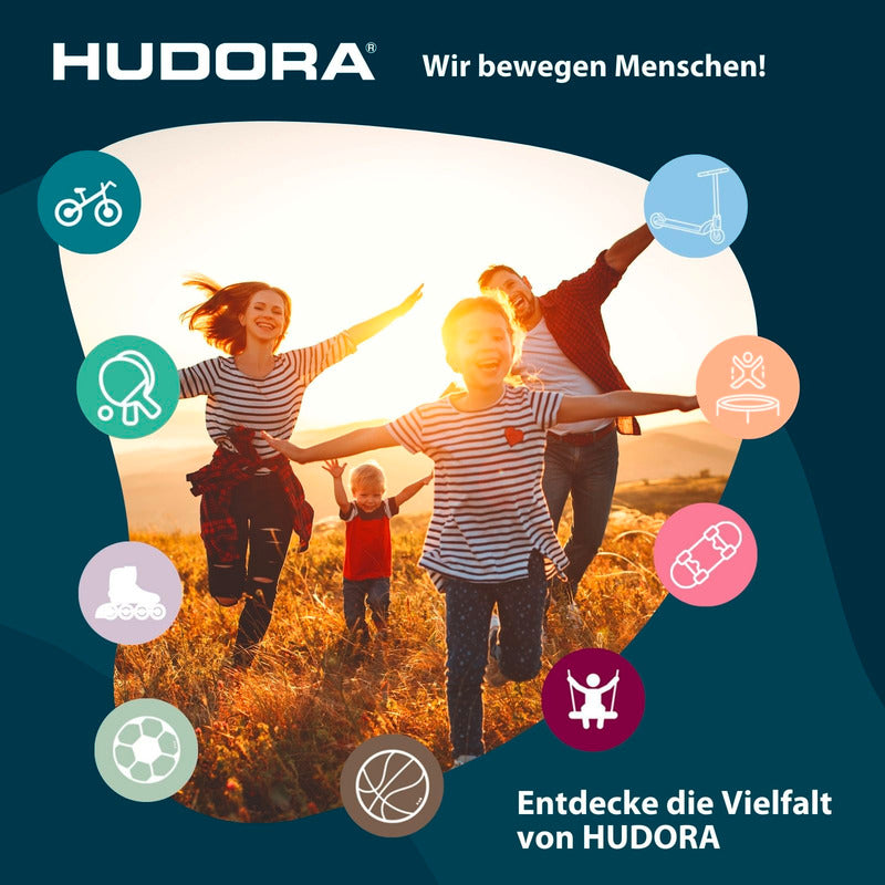 HUDORA Scooter UP 200 blau höhenverstellbar für Kinder ab 4 Jahren 100 kg - 4005998144510