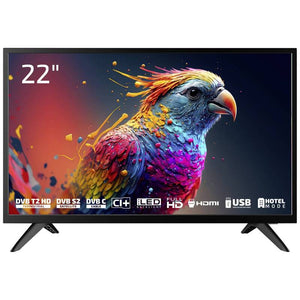 B-Ware Dyon LED-TV 22 Zoll Fernseher Enter 22 Pro X2 CI+ DVB-C DVB-S2 Full HD schwarz