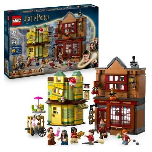 LEGO Harry Potter Zwik & Zwachtels Zwerkbalpaleis En IJssalon Wegisweg Speelgoedwinkel Set Met 6 Minifiguren En Accessoires Incl. Nimbus 2000 Bezem - 5702017812908