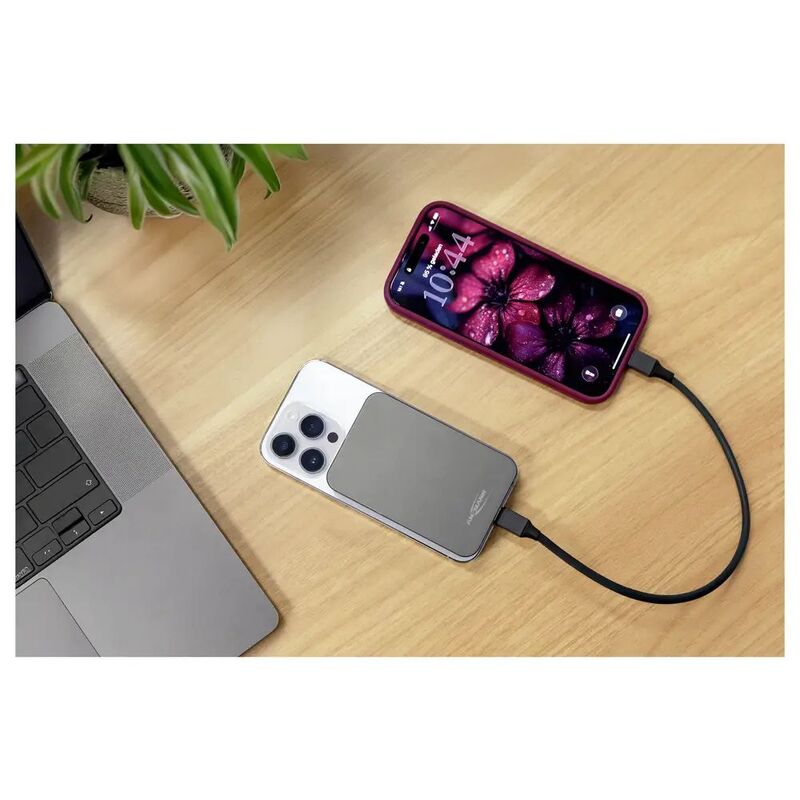 ANSMANN Powerbank 10000 mAh PB115PD MagSafe USB-C Ladegerät kabellos mehrfarbig - 4013674222230
