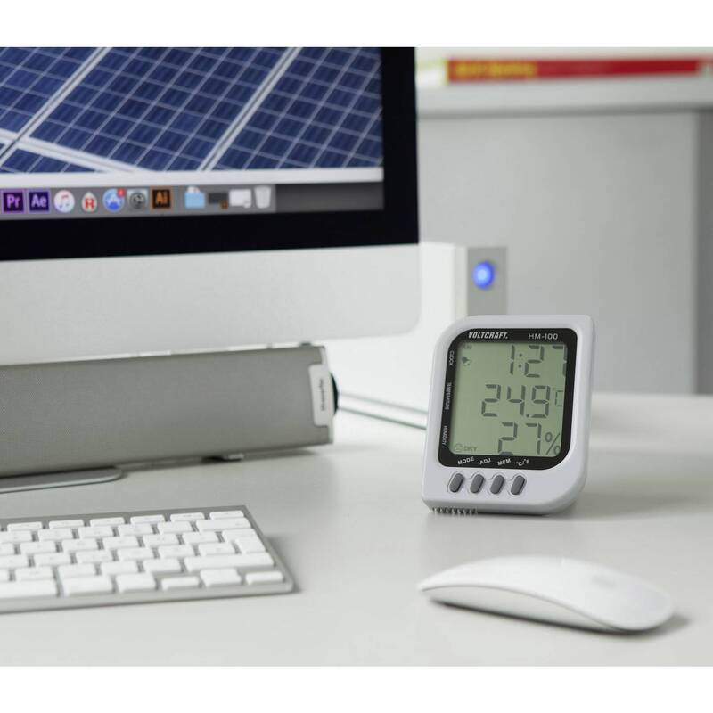 Voltcraft Luftfeuchtemessgerät Hygrometer HM-100 20-90% rF präzise Messung weiß - 4016138996579