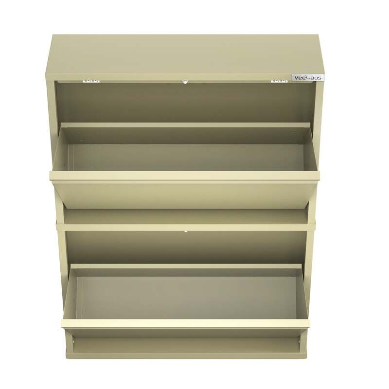 Paplet Schuhschrank Aufbewahrung Gelb Grau Handtuchschrank 685x500x150mm - 8720598052169