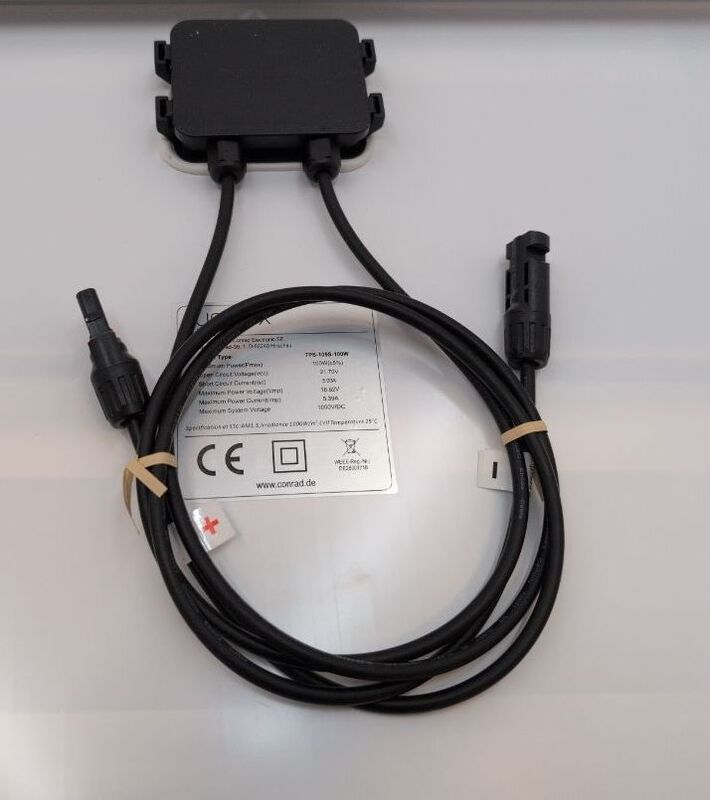 Sygonix Monokristallines Solarmodul 100W 18.62V Energiequelle umweltfreundlich - 4064161393148