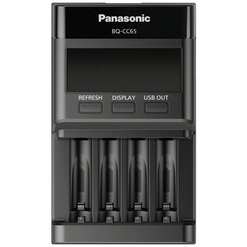 Panasonic Rundzellen-Ladegerät BQ-CC65 NiMH Micro AAA Mignon AA 4 Schacht 452mA - 5410853063957