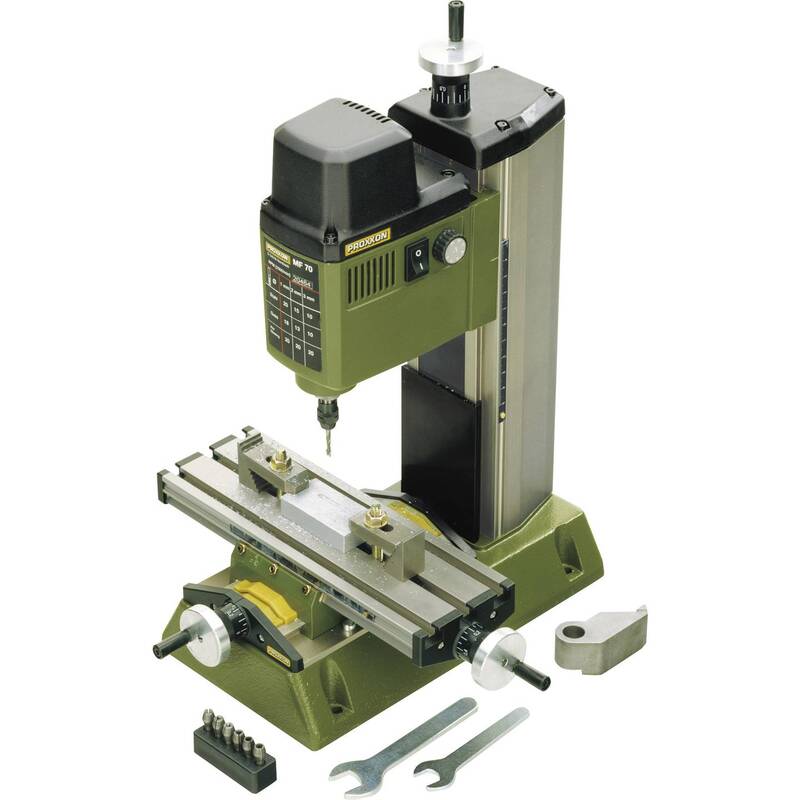 PROXXON MICROFRÄSE MF 70 100W 5000-20000/min präzise Vertikalfräse grau - 4006274271104