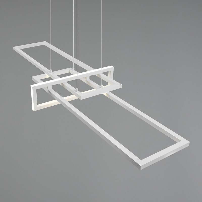 TRIO LIGHTING Hängeleuchte Salinas LED Pendelleuchte dimmbar 4000K weiß matt - 4017807487930
