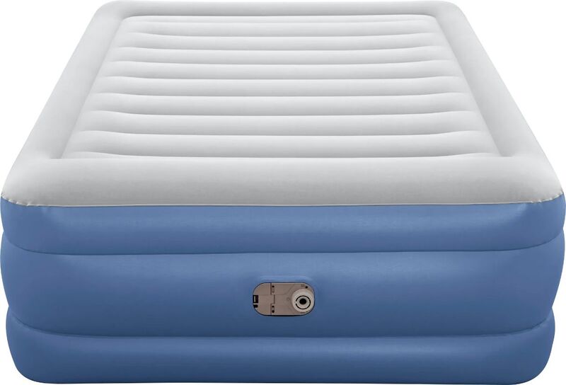 61cm Bestway Air Mattress Queen Inflatable Bed Airbed Blue - 6941607329771