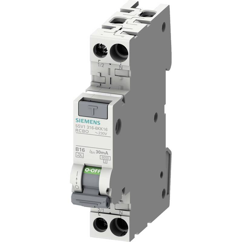 Siemens FI-Schutzschalter Leitungsschutzschalter 16A 0.03A 230V superresistent - 4001869558196