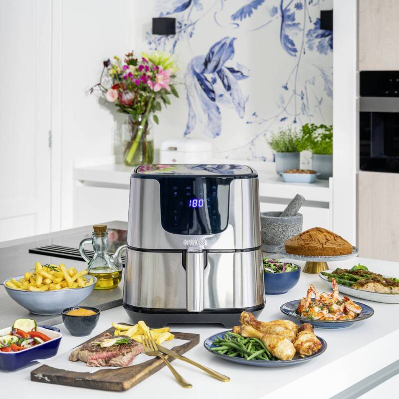 Princess Heißluft-Fritteuse 5,5l 1700W Fritteuse Airfryer Antihaftbeschichtung - 8713016103598
