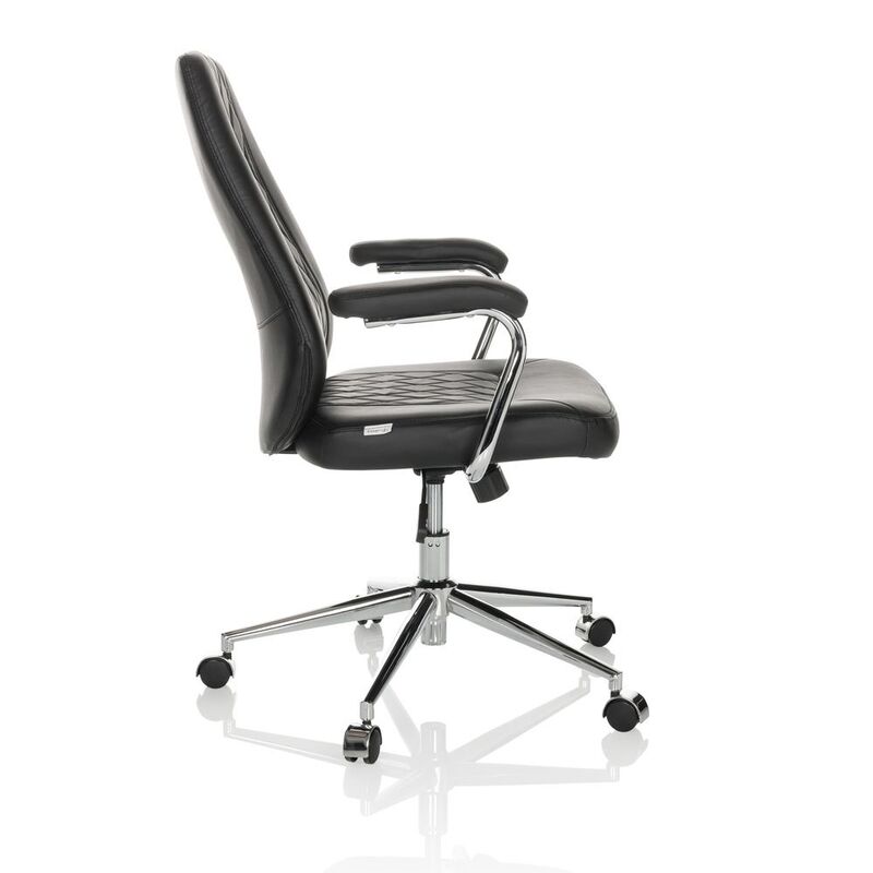 hjh OFFICE Drehstuhl Bürostuhl THEO I Kunstleder schwarz Chefsessel - 4064323035831
