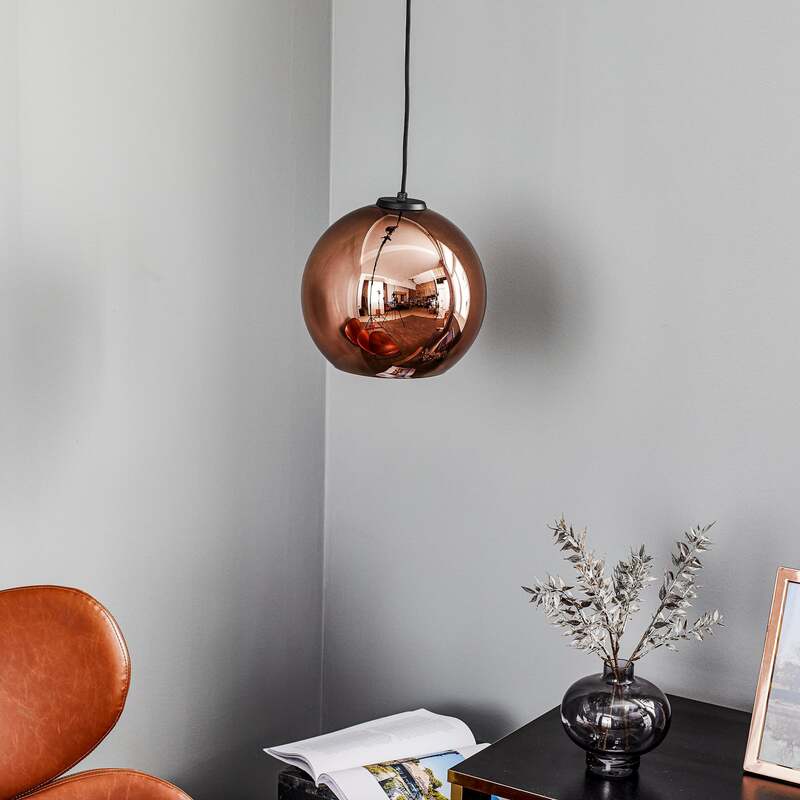 Nowodvorski Lighting Hängeleuchte Polaris verspiegeltes Glas kupfer Leuchte E27 - 5903139905893