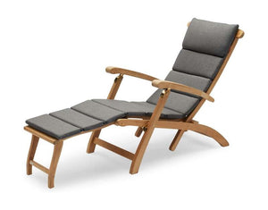 B-Ware Fritz Hansen Skagerak Auflage Polster Steamer Sonnenliege charcoal Outdoor