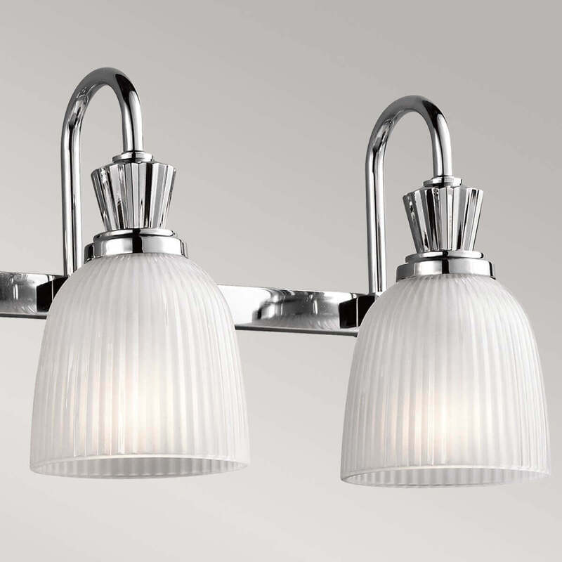 KICHLER LED-Wandleuchte Cora Badleuchte Wandleuchte Leuchte fürs Bad 4-fl chrom - 5024005295716
