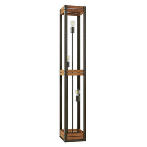 B-Ware Lindby Kanisa Stehleuchte Stehlampe Wohnzimmerlampe Lampe Leuchte Metall Holz912