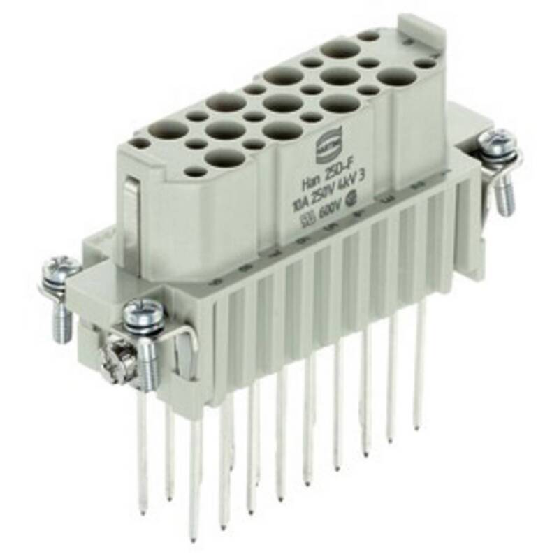 HARTING Buchseneinsatz Steckverbinder Winkel 09210252701 PC Kieselgrau 1 Stück - 2050006164730