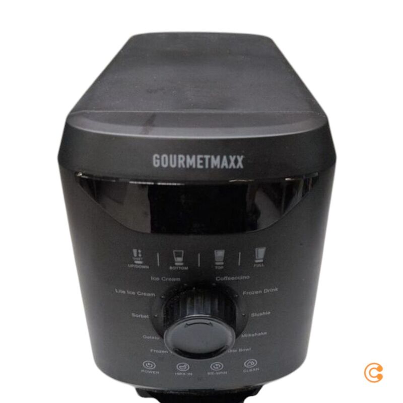 GourmetMaxx Eismaschine 800W schwarz Eismaschine für cremiges Eis 2x500ml 500ml - 4067522093077