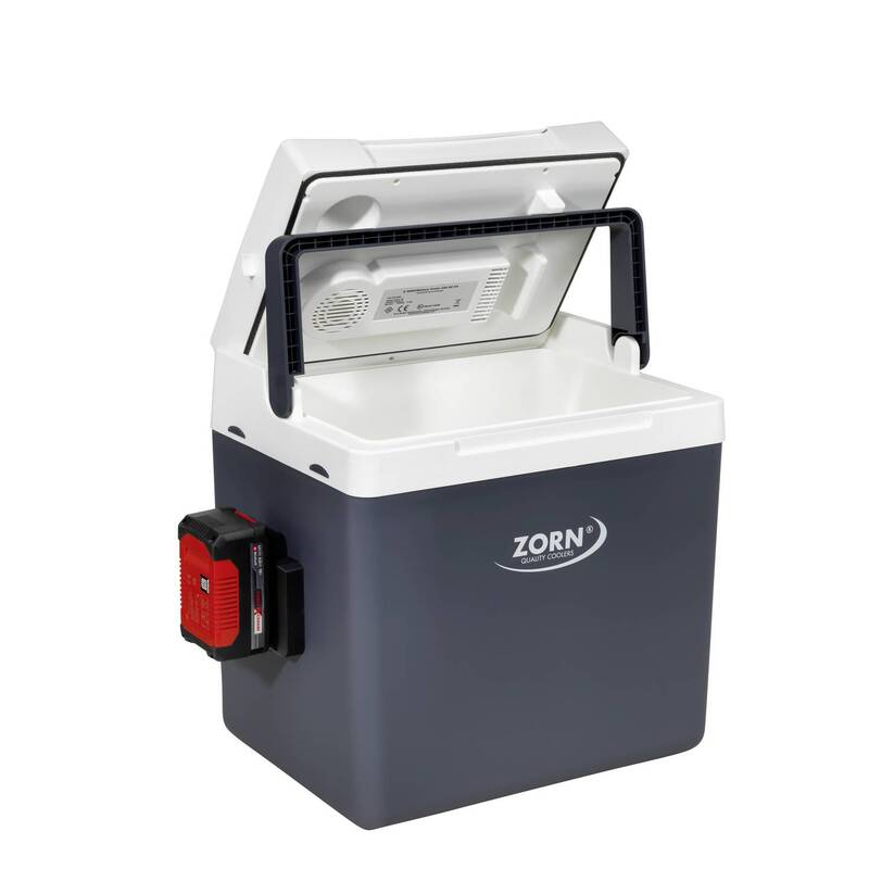 ZORN Akku-Kühlbox Z 26 DC 25l Thermoelektrisch Grau Delta T bis 17°C ohne Akku - 4251702501197