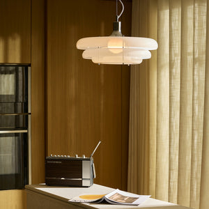 B-Ware MARKET SET Hängeleuchte Sunset Ø 45cm Pendelleuchte Lampe dimmbar nebelweiß