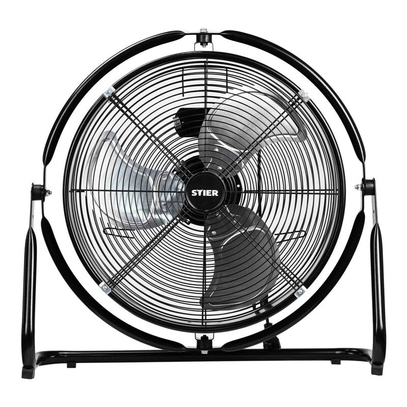 STIER Metall-Bodenventilator 140W Hochleistungsventilator für Werkstätten - 4251709646419