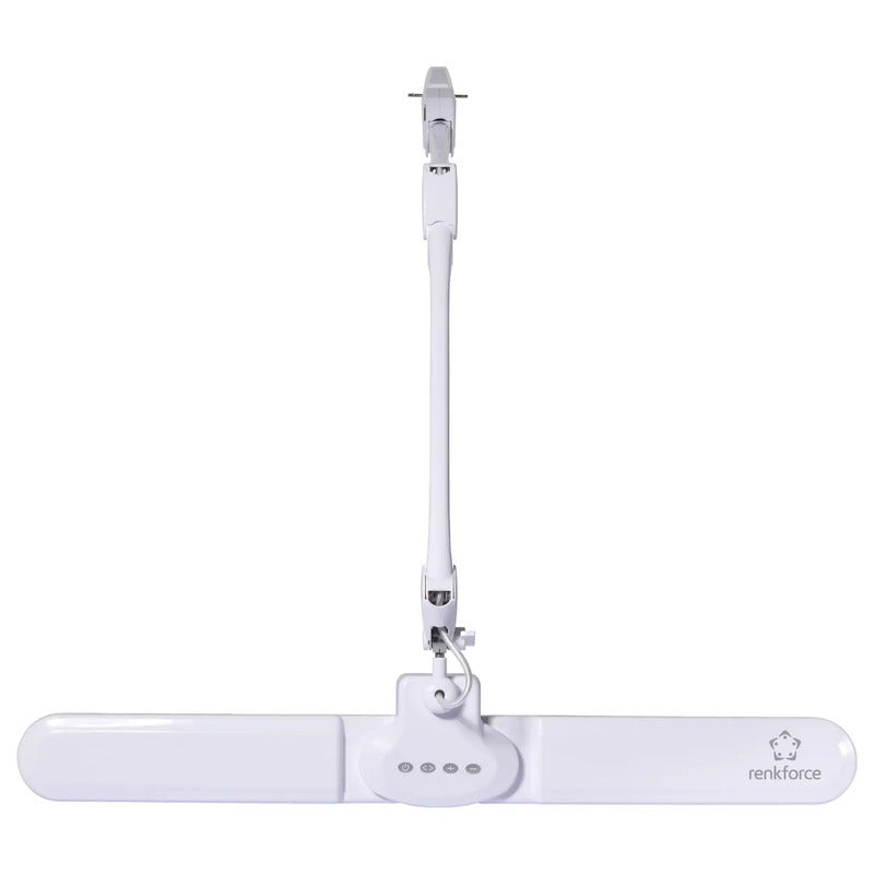 Renkforce Klemmleuchte LED RF-7165304 dimmbar 18W warmweiß grau 850x690mm Lampe - 4064161501772
