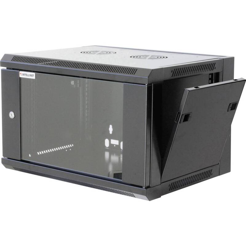 Intellinet Netzwerkschrank Rack Wandverteiler 19 Zoll Montie Schwarz 15HE - 0766623711982